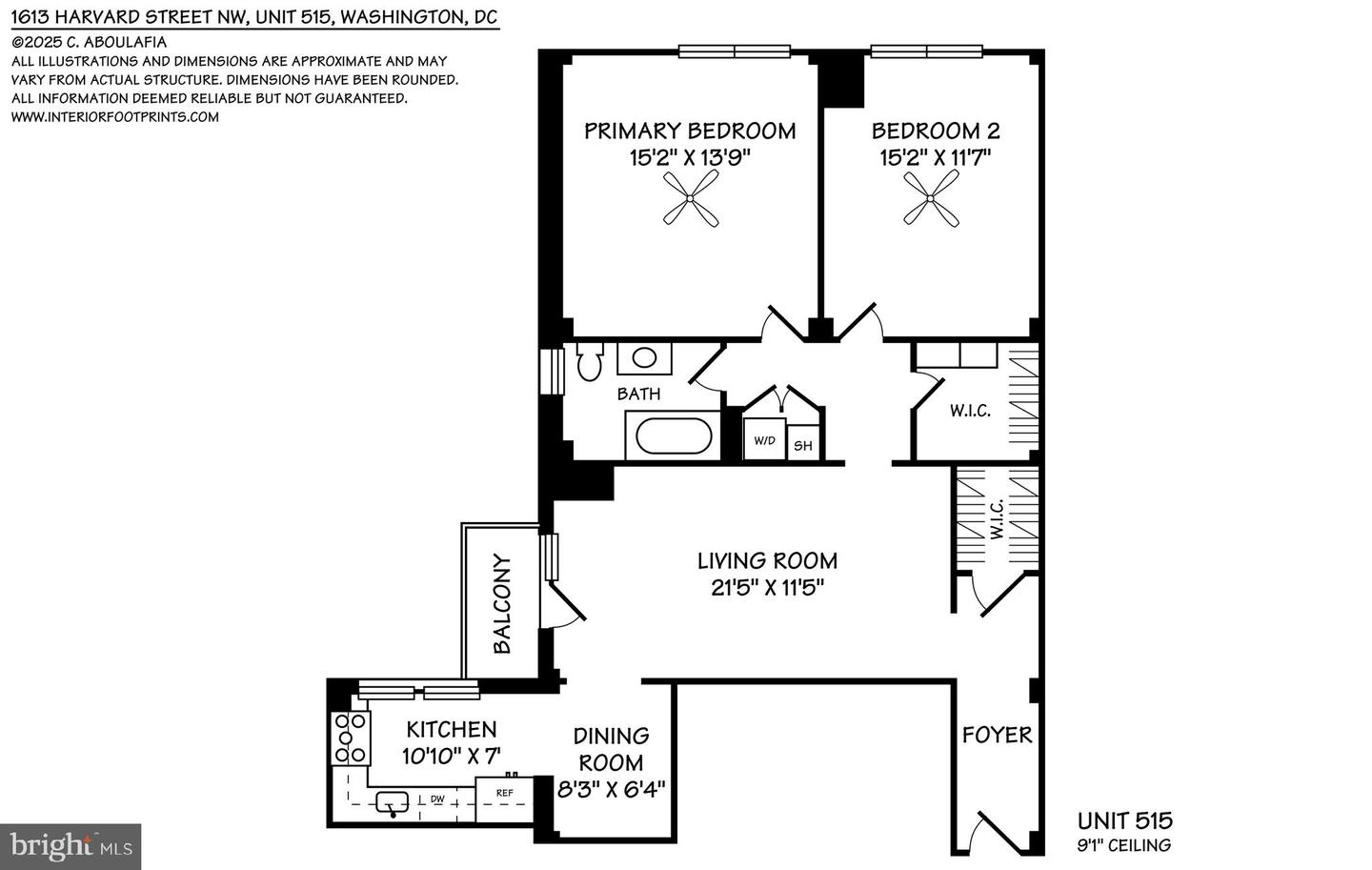 1613 HARVARD ST NW #515, WASHINGTON, District Of Columbia 20009, 2 Bedrooms Bedrooms, ,1 BathroomBathrooms,Residential,For sale,1613 HARVARD ST NW #515,DCDC2190594 MLS # DCDC2190594