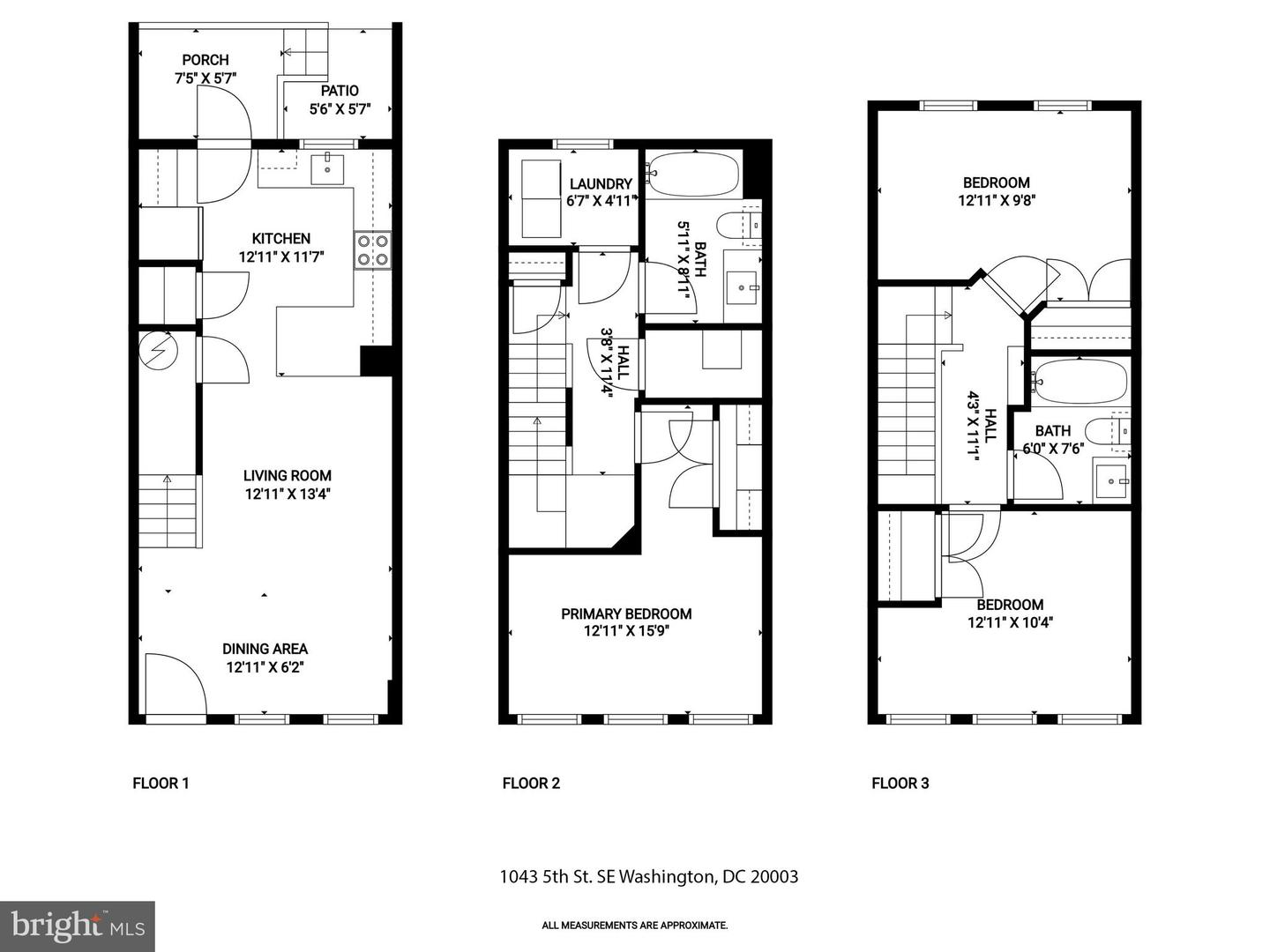 1043 5TH ST SE, WASHINGTON, District Of Columbia 20003, 3 Bedrooms Bedrooms, ,2 BathroomsBathrooms,Residential,For sale,1043 5TH ST SE,DCDC2191908 MLS # DCDC2191908