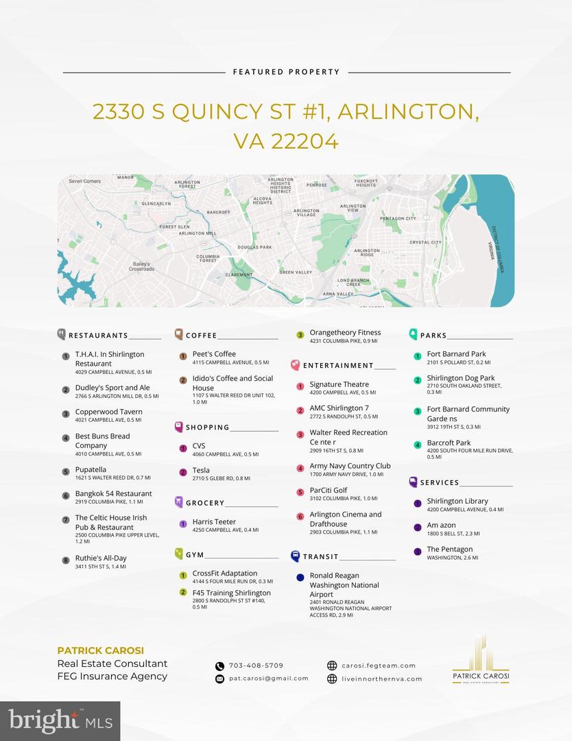 2330 S QUINCY ST, ARLINGTON, Virginia 22204, 2 Bedrooms Bedrooms, ,2 BathroomsBathrooms,Residential,For sale,2330 S QUINCY ST,VAAR2054774 MLS # VAAR2054774