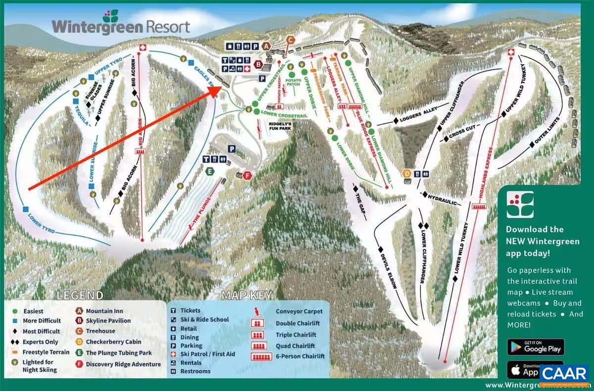 107 EAGLES CT CONDOS #107, WINTERGREEN RESORT, Virginia 22967, 2 Bedrooms Bedrooms, ,1 BathroomBathrooms,Residential,For sale,107 EAGLES CT CONDOS #107,662961 MLS # 662961