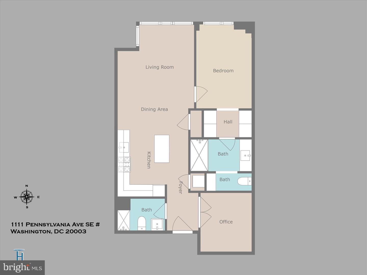 1111 PENNSYLVANIA AVE SE #205, WASHINGTON, District Of Columbia 20003, 2 Bedrooms Bedrooms, ,2 BathroomsBathrooms,Residential,For sale,1111 PENNSYLVANIA AVE SE #205,DCDC2194814 MLS # DCDC2194814