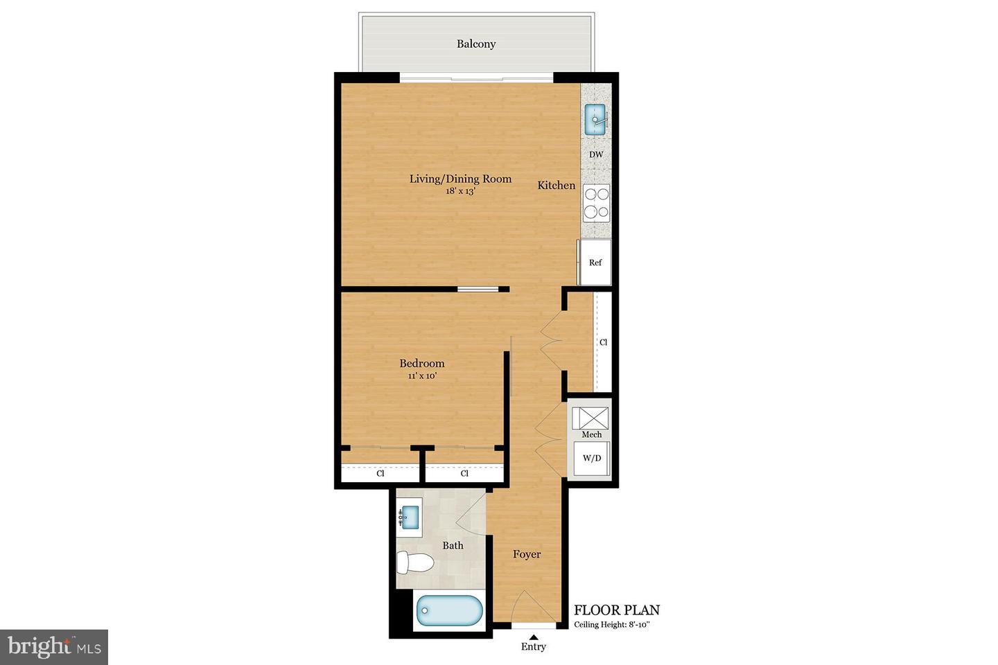 435 R ST NW #204, WASHINGTON, District Of Columbia 20001, 1 Bedroom Bedrooms, ,1 BathroomBathrooms,Residential,For sale,435 R ST NW #204,DCDC2186870 MLS # DCDC2186870