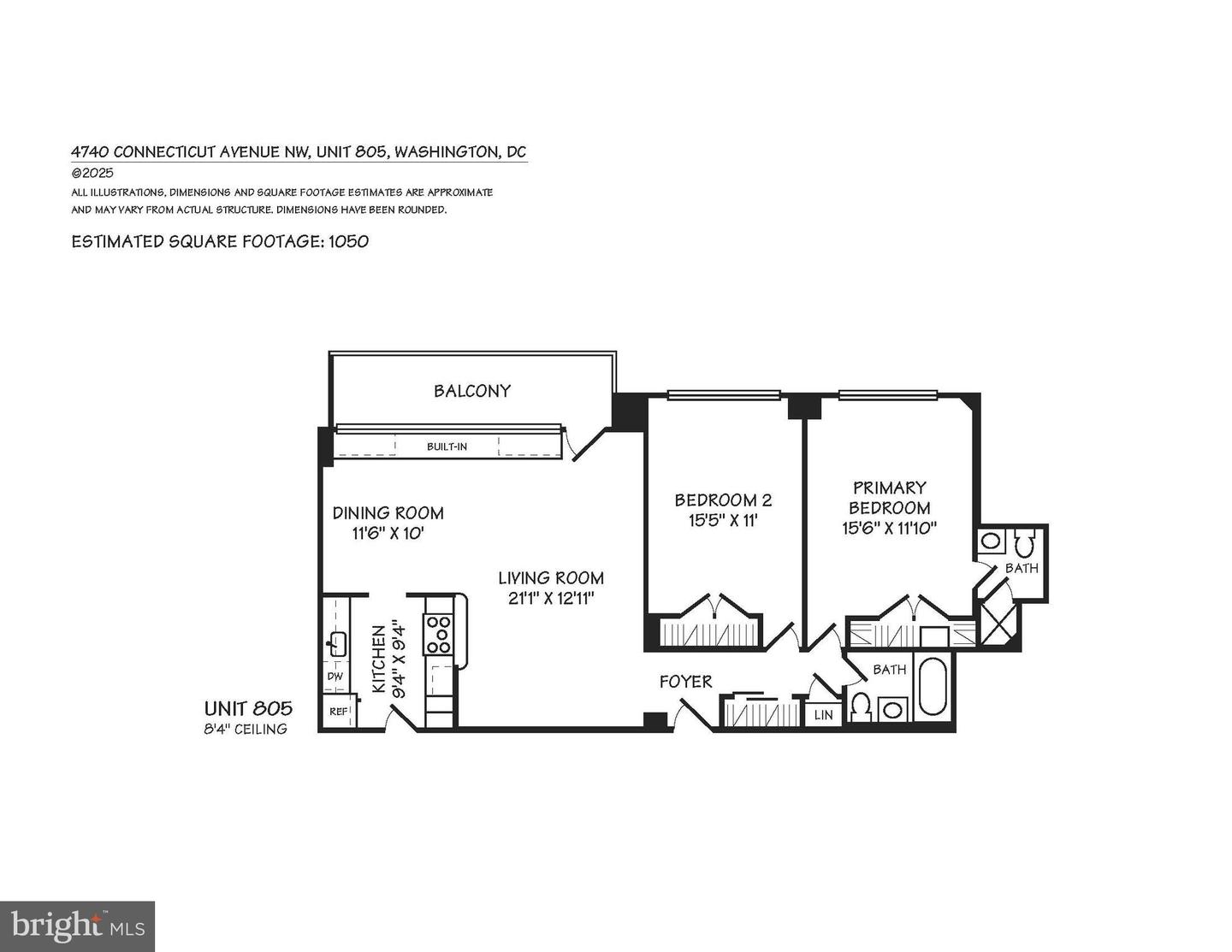 4740 CONNECTICUT AVE NW #805, WASHINGTON, District Of Columbia 20008, 2 Bedrooms Bedrooms, ,2 BathroomsBathrooms,Residential,For sale,4740 CONNECTICUT AVE NW #805,DCDC2195848 MLS # DCDC2195848