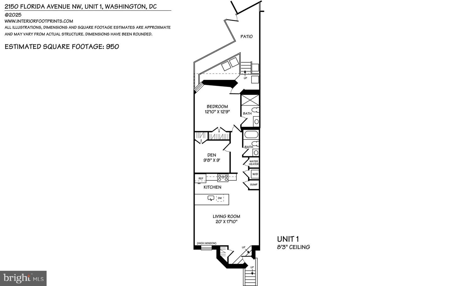 2150 FLORIDA AVE NW #1, WASHINGTON, District Of Columbia 20008, 1 Bedroom Bedrooms, ,2 BathroomsBathrooms,Residential,For sale,2150 FLORIDA AVE NW #1,DCDC2185382 MLS # DCDC2185382