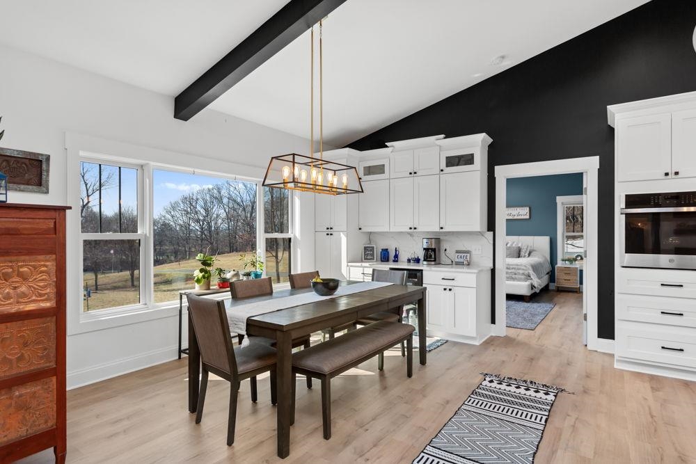 with lots of natural light.
