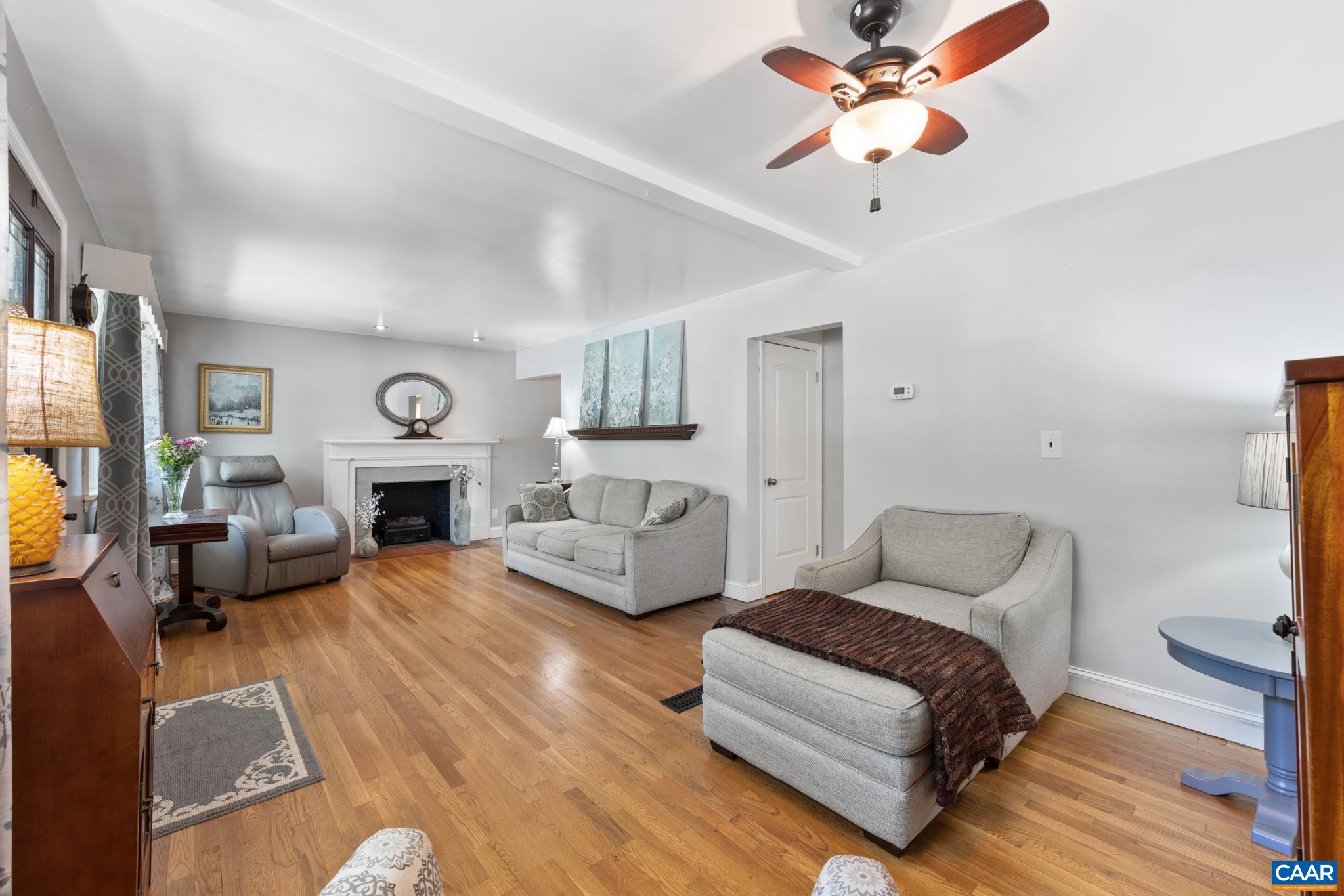 Notice the beautiful hardwood floors