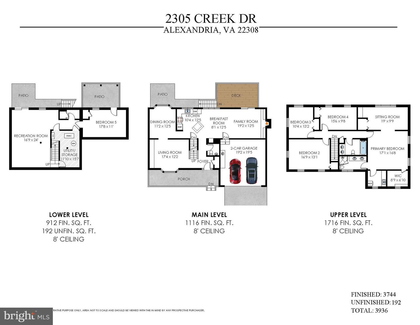 2305 CREEK DR, ALEXANDRIA, Virginia 22308, 5 Bedrooms Bedrooms, ,3 BathroomsBathrooms,Residential,For sale,2305 CREEK DR,VAFX2237598 MLS # VAFX2237598