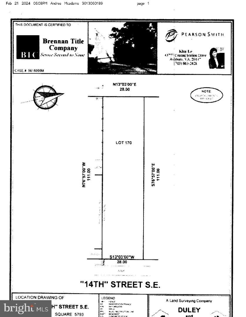 2223 14TH ST SE, WASHINGTON, District Of Columbia 20020, ,Land,For sale,2223 14TH ST SE,DCDC2198682 MLS # DCDC2198682