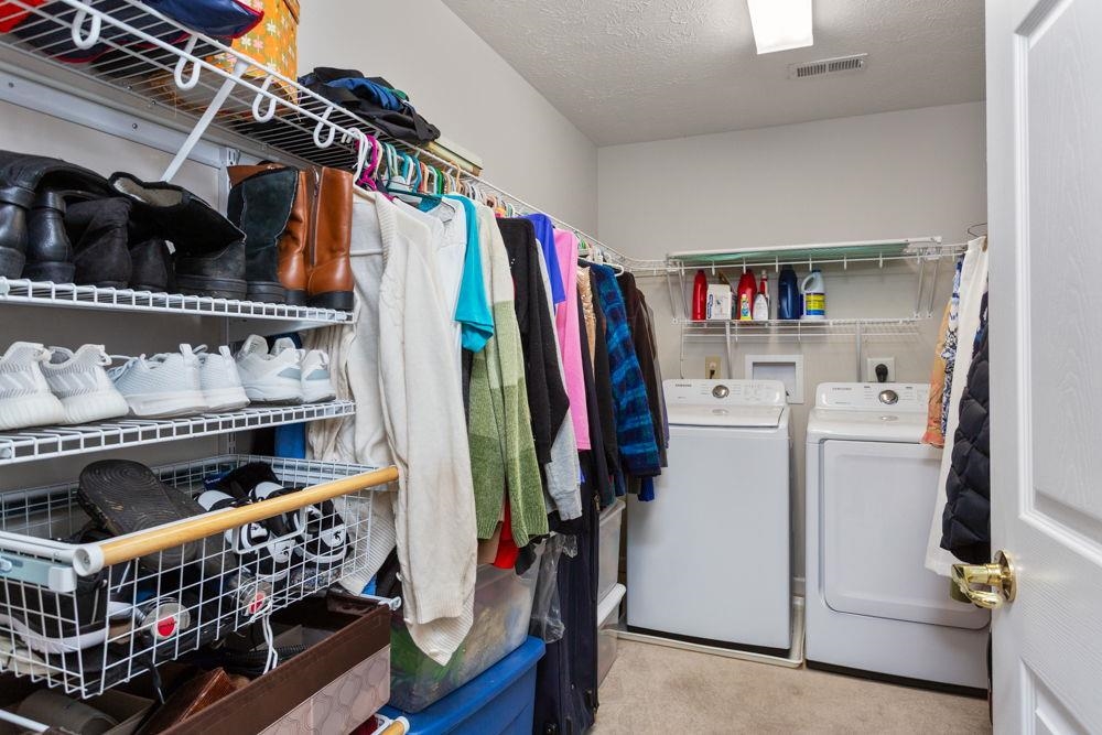 with laundry.