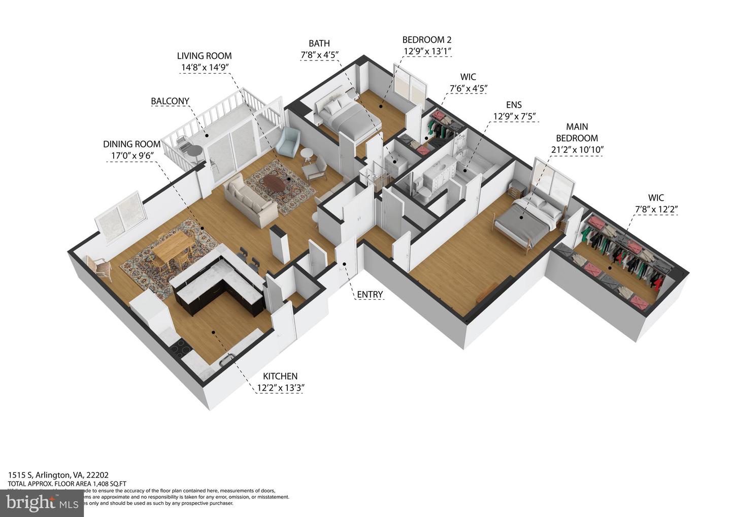 1515 S ARLINGTON RIDGE RD #402, ARLINGTON, Virginia 22202, 2 Bedrooms Bedrooms, ,2 BathroomsBathrooms,Residential,For sale,1515 S ARLINGTON RIDGE RD #402,VAAR2055980 MLS # VAAR2055980