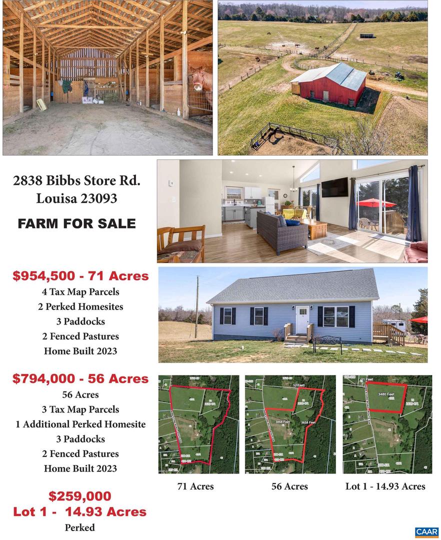 2838 BIBB STORE RD #LOT 1, LOUISA, Virginia 23093, ,Land,For sale,2838 BIBB STORE RD #LOT 1,664196 MLS # 664196