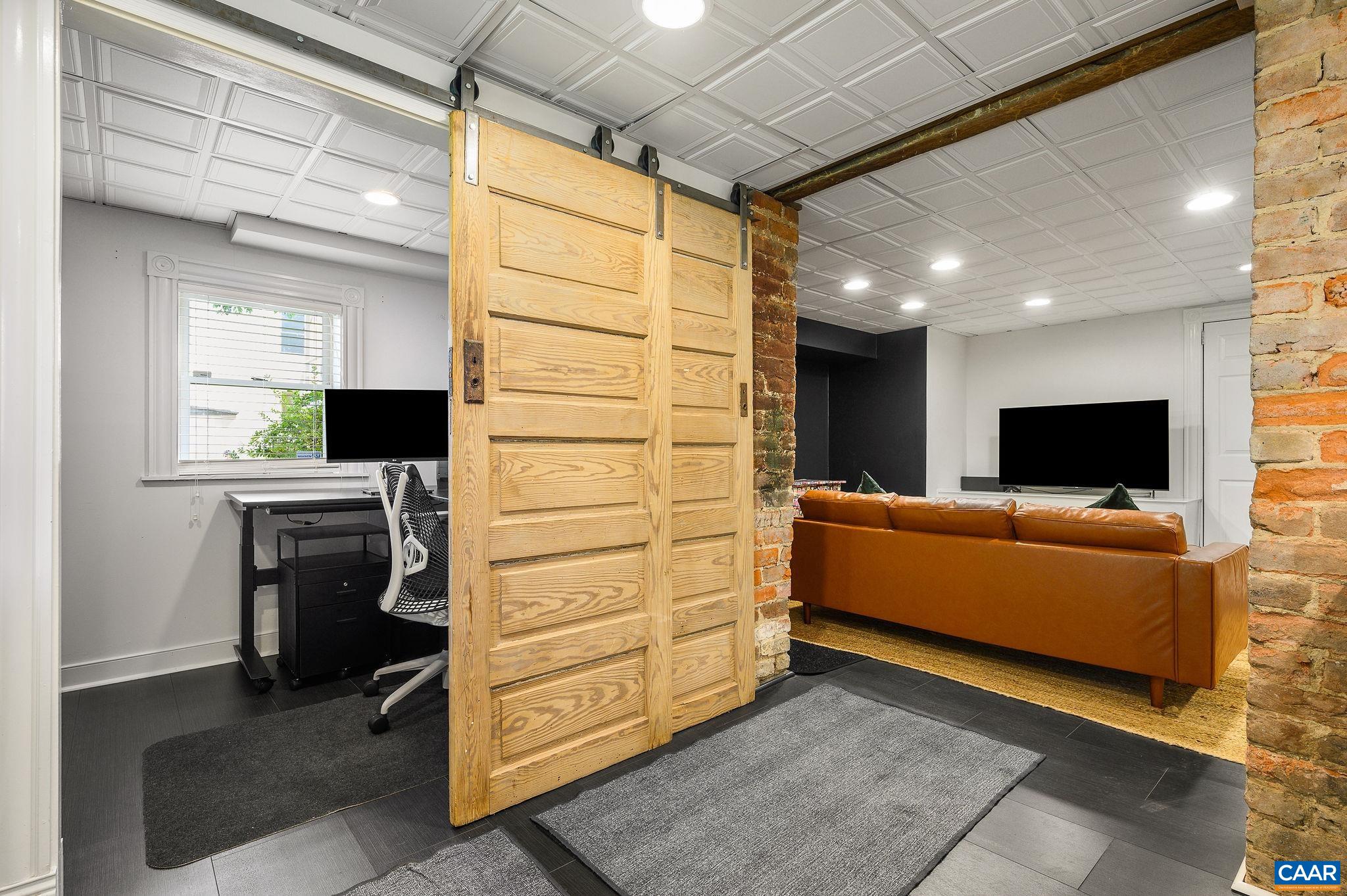 Lower level office or guest room