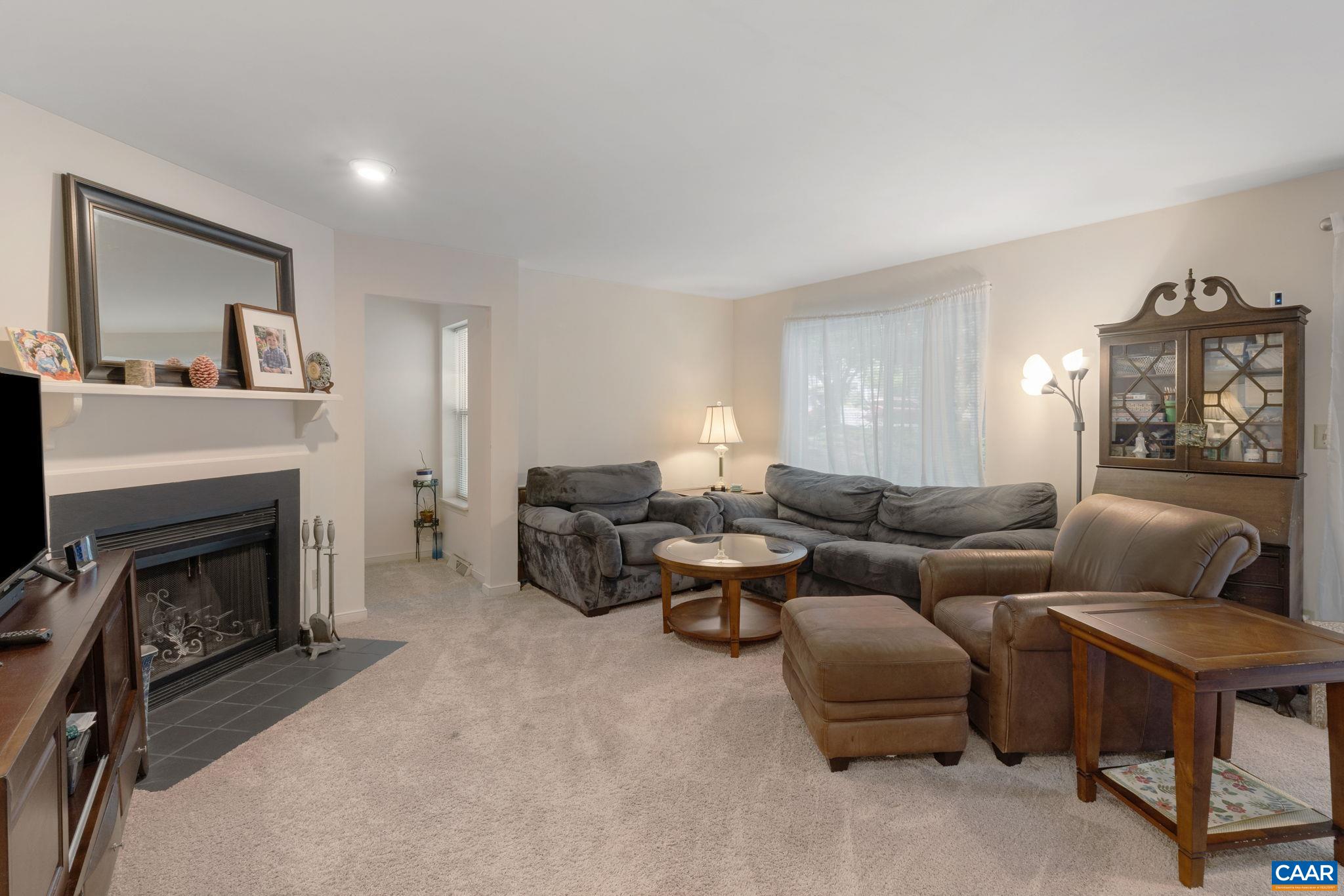 WITH WOOD BURNING FIREPLACE