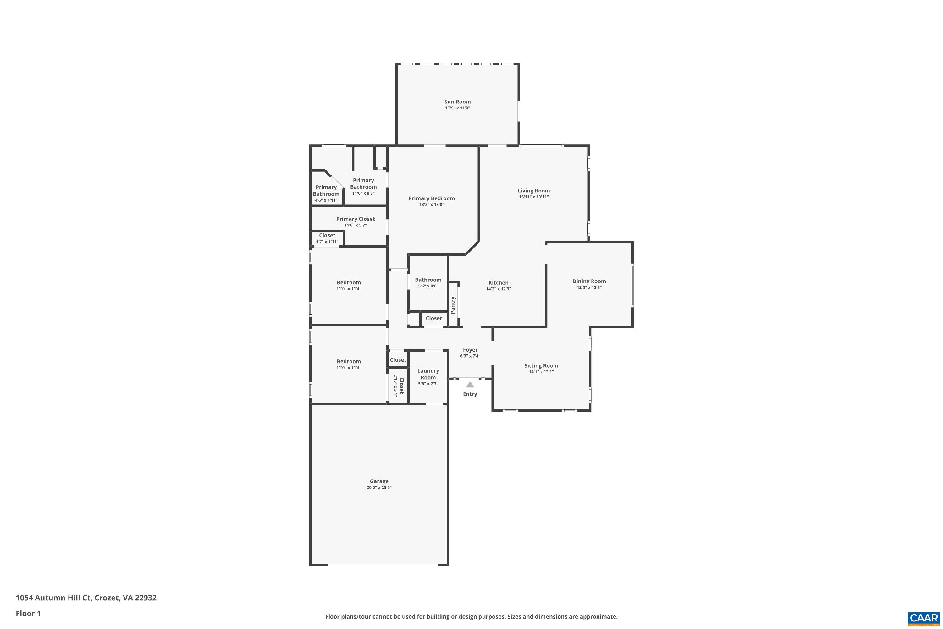 1054 AUTUMN HILL CT, CROZET, Virginia 22932, 3 Bedrooms Bedrooms, ,2 BathroomsBathrooms,Residential,1054 AUTUMN HILL CT,663211 MLS # 663211