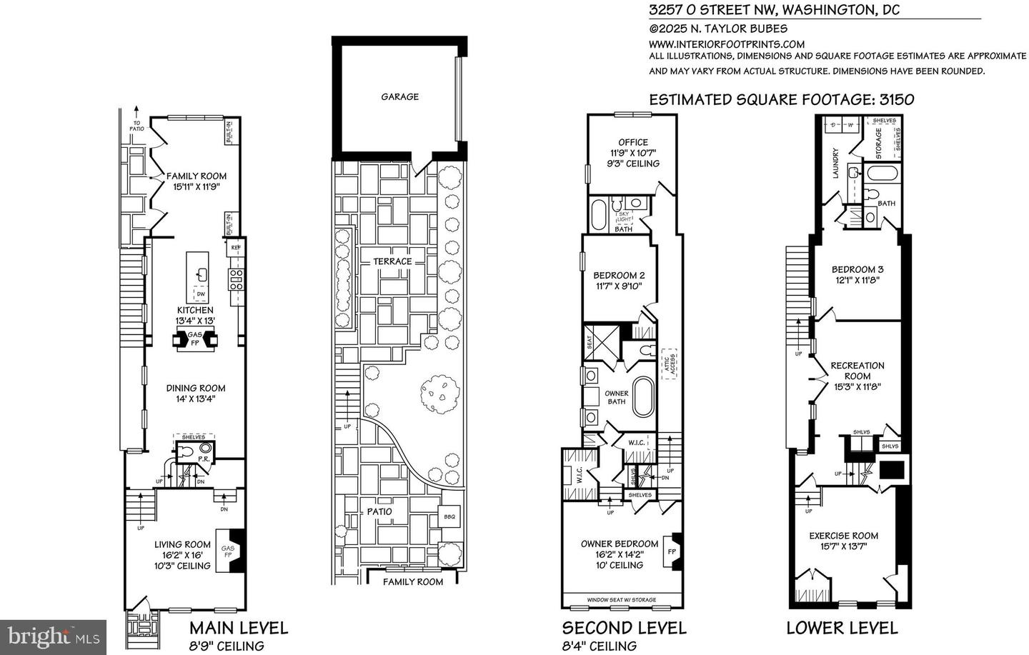 3257 O ST NW, WASHINGTON, District Of Columbia 20007, 4 Bedrooms Bedrooms, ,3 BathroomsBathrooms,Residential,For sale,3257 O ST NW,DCDC2199400 MLS # DCDC2199400