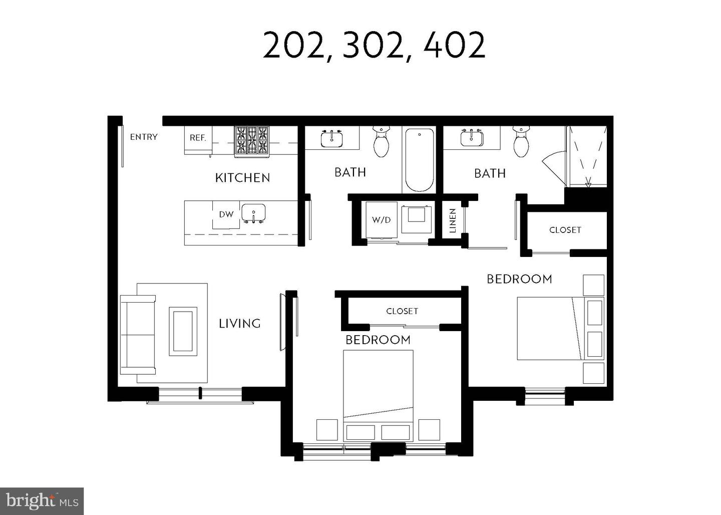 1358 FLORIDA AVE NE #302, WASHINGTON, District Of Columbia 20002, 2 Bedrooms Bedrooms, ,2 BathroomsBathrooms,Residential,For sale,1358 FLORIDA AVE NE #302,DCDC2199230 MLS # DCDC2199230