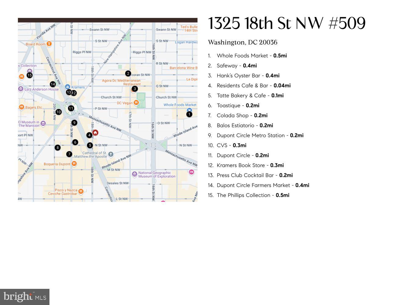 1325 18TH ST NW #509, WASHINGTON, District Of Columbia 20036, 1 Bedroom Bedrooms, ,1 BathroomBathrooms,Residential,For sale,1325 18TH ST NW #509,DCDC2199808 MLS # DCDC2199808