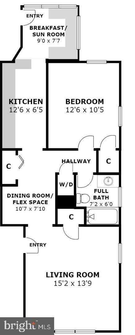 6722 3RD ST NW #204, WASHINGTON, District Of Columbia 20012, 1 Bedroom Bedrooms, ,1 BathroomBathrooms,Residential,For sale,6722 3RD ST NW #204,DCDC2187610 MLS # DCDC2187610