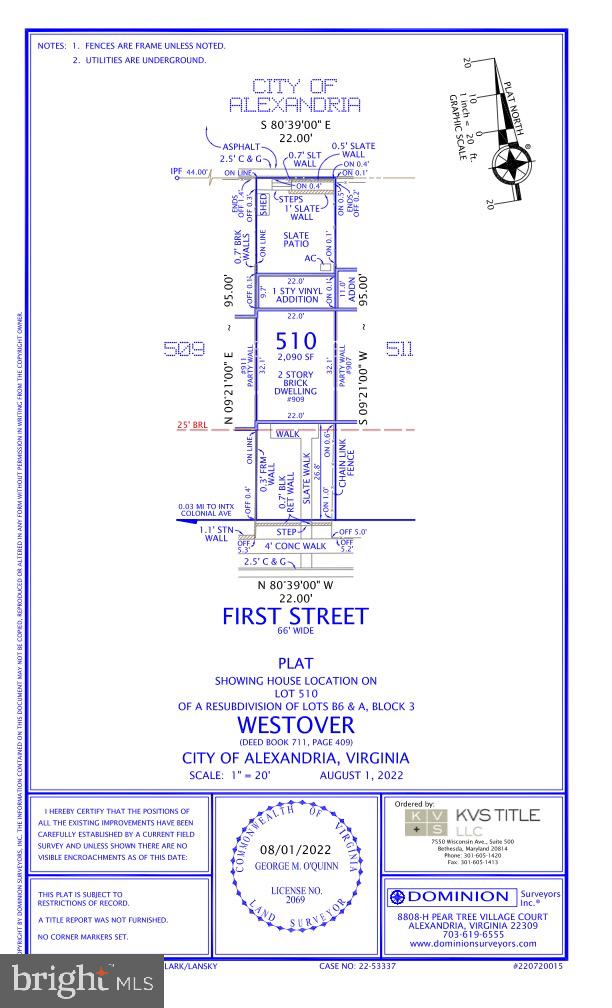 909 FIRST ST, ALEXANDRIA, Virginia 22314, 3 Bedrooms Bedrooms, ,2 BathroomsBathrooms,Residential,For sale,909 FIRST ST,VAAX2044444 MLS # VAAX2044444