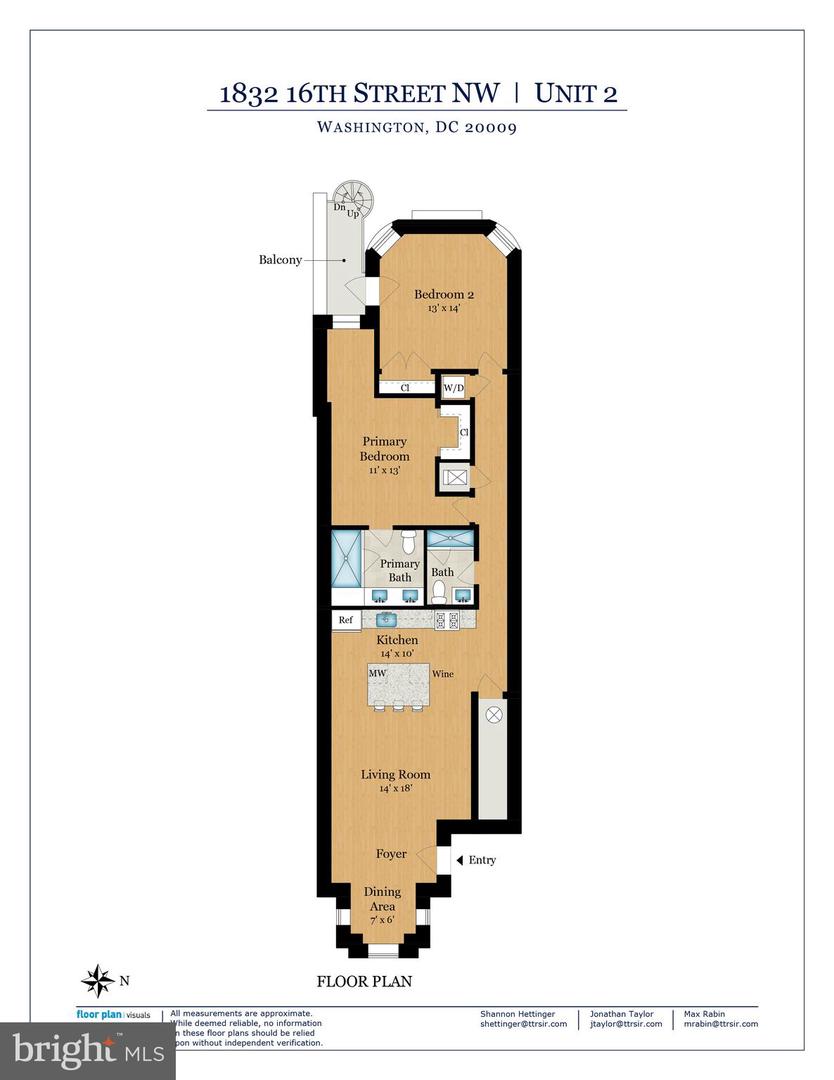 1832 16TH ST NW #2, WASHINGTON, District Of Columbia 20009, 2 Bedrooms Bedrooms, ,2 BathroomsBathrooms,Residential,For sale,1832 16TH ST NW #2,DCDC2199846 MLS # DCDC2199846