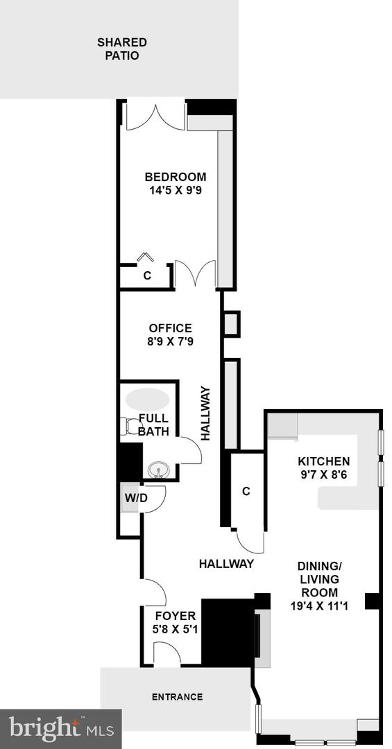 1514 21ST ST NW #2, WASHINGTON, District Of Columbia 20036, 1 Bedroom Bedrooms, ,1 BathroomBathrooms,Residential,For sale,1514 21ST ST NW #2,DCDC2200054 MLS # DCDC2200054