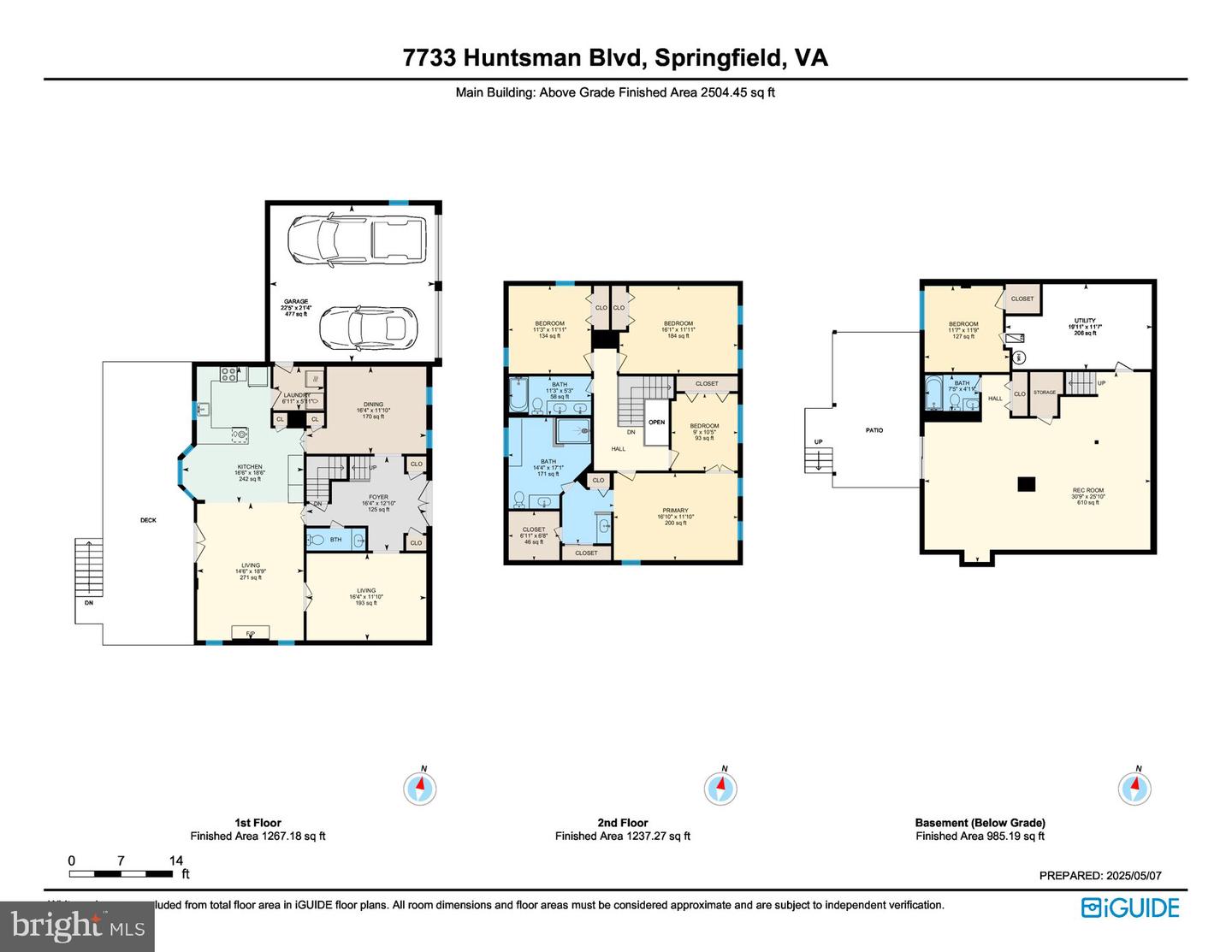 7733 HUNTSMAN BLVD, SPRINGFIELD, Virginia 22153, 5 Bedrooms Bedrooms, ,3 BathroomsBathrooms,Residential,For sale,7733 HUNTSMAN BLVD,VAFX2227924 MLS # VAFX2227924