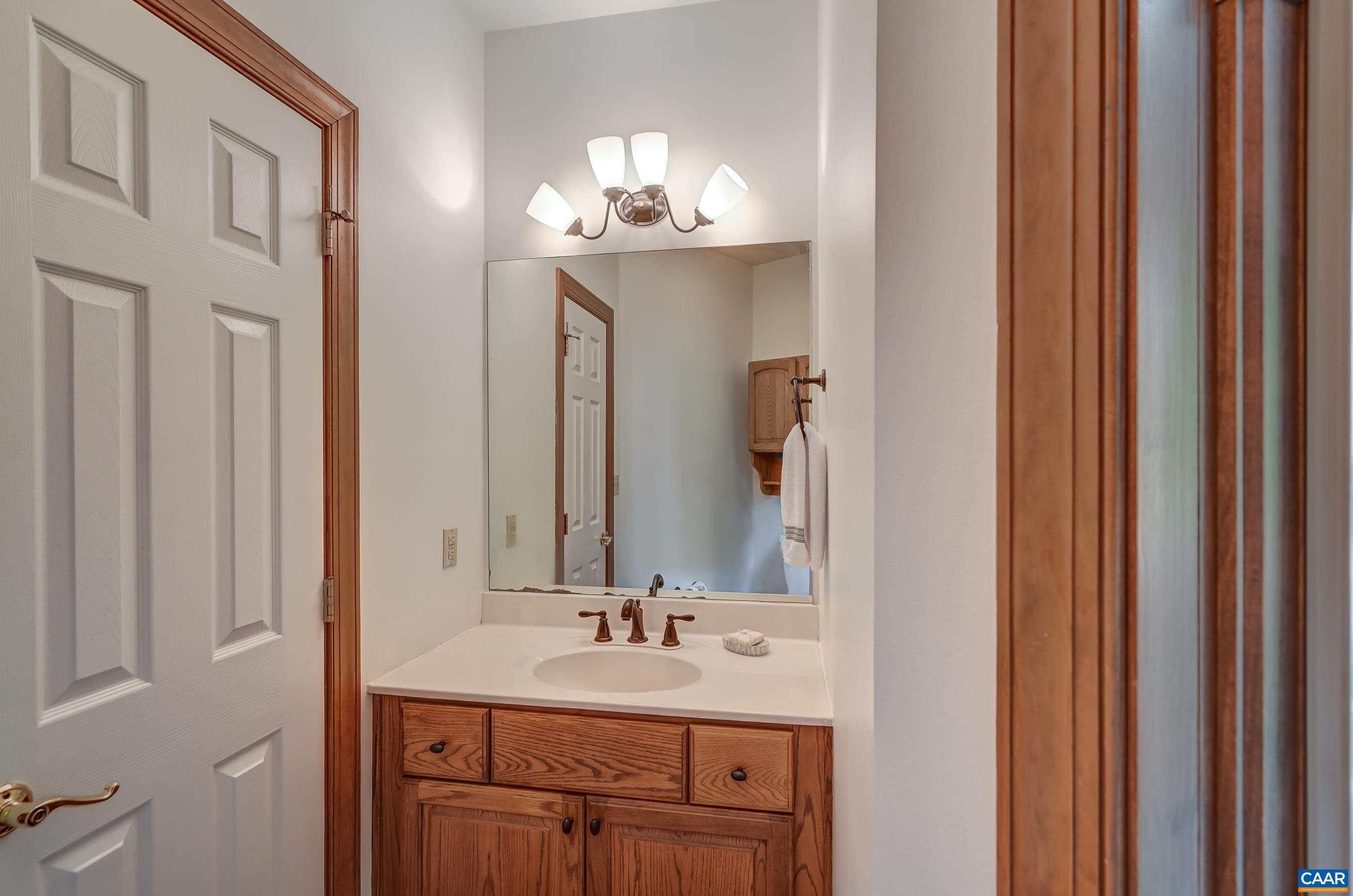 Main level powder room.