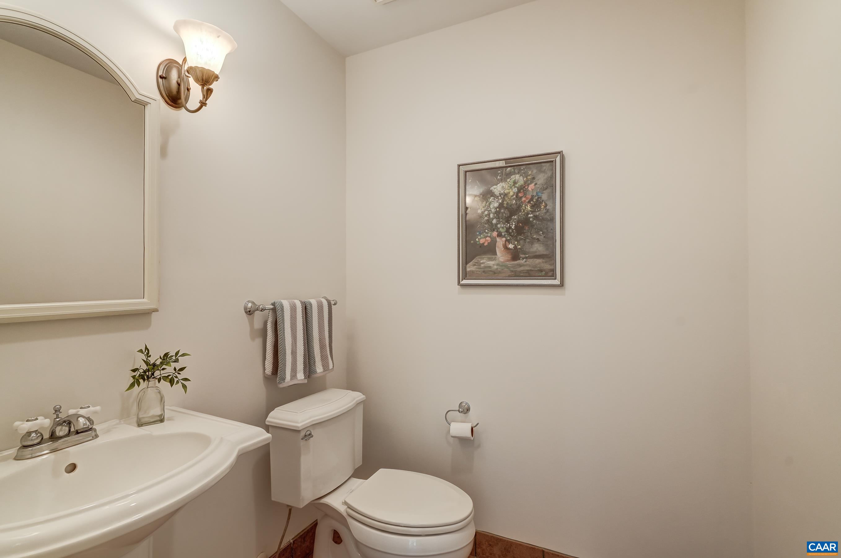 Ground floor powder room.