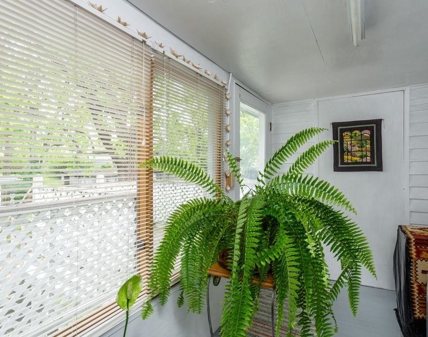on upper level, great for plants and access to upper deck.