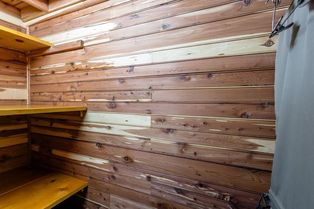 in attic storage area.