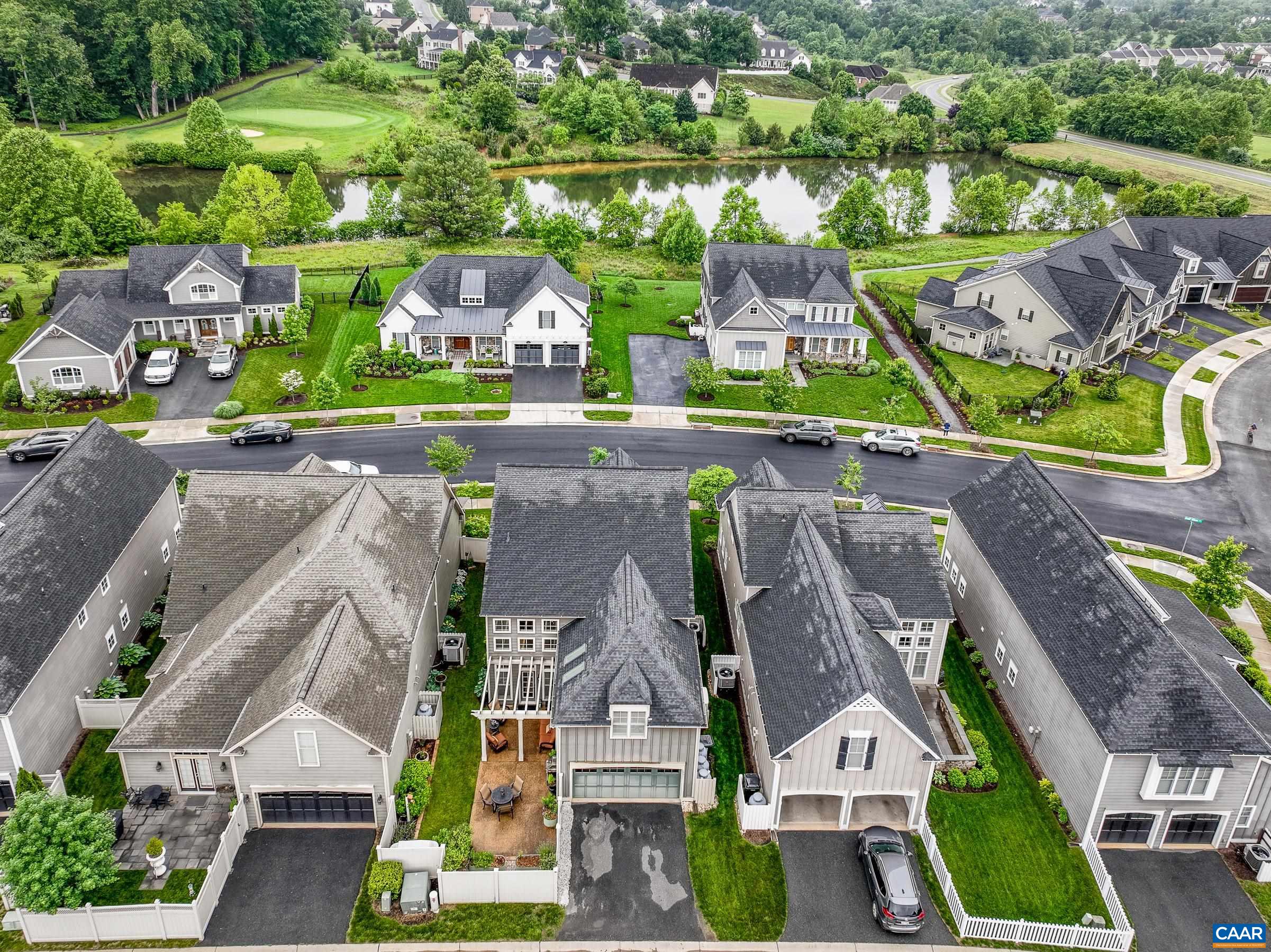 Walk to the golf course and enjoy mountain views from your front porch.