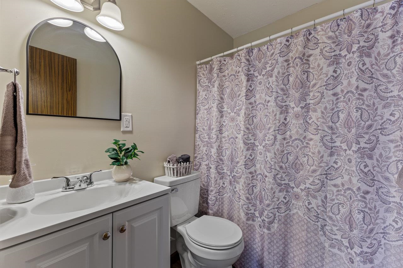 Completely remodeled full bath.  All tub/shower insert, toilet and vanity.