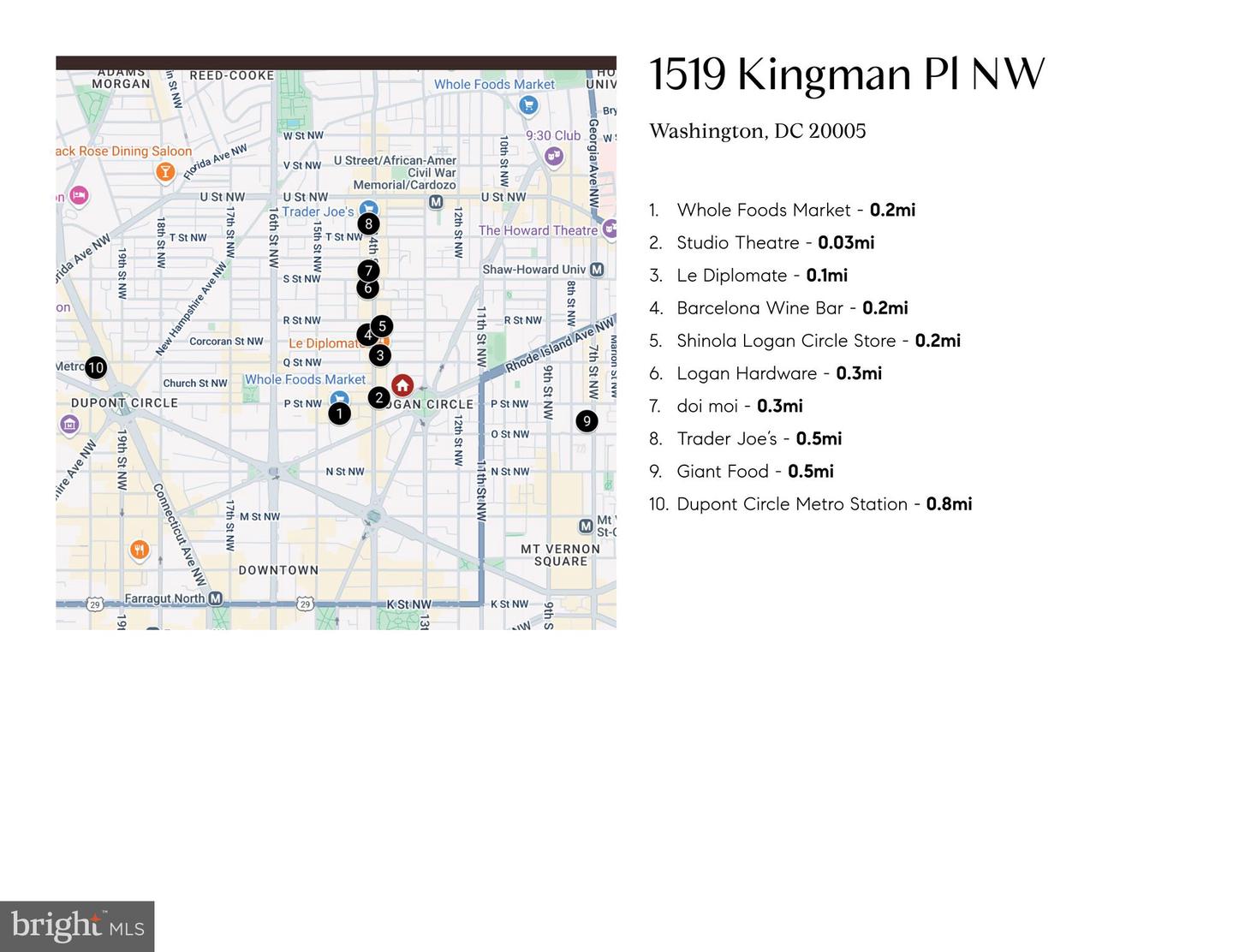 1519 KINGMAN PL NW, WASHINGTON, District Of Columbia 20005, 5 Bedrooms Bedrooms, ,2 BathroomsBathrooms,Residential,For sale,1519 KINGMAN PL NW,DCDC2200960 MLS # DCDC2200960