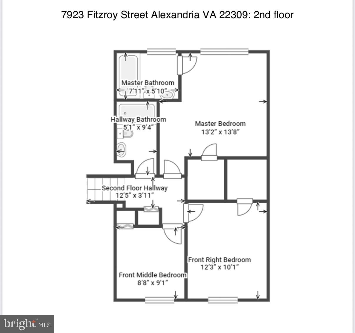 7923 FITZROY ST, ALEXANDRIA, Virginia 22309, 3 Bedrooms Bedrooms, ,2 BathroomsBathrooms,Residential,For sale,7923 FITZROY ST,VAFX2241102 MLS # VAFX2241102
