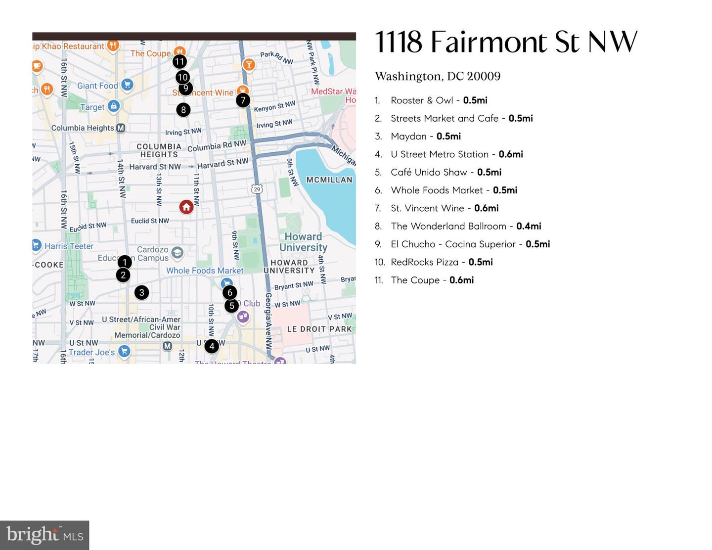 1118 FAIRMONT ST NW, WASHINGTON, District Of Columbia 20009, 4 Bedrooms Bedrooms, ,3 BathroomsBathrooms,Residential,For sale,1118 FAIRMONT ST NW,DCDC2200922 MLS # DCDC2200922