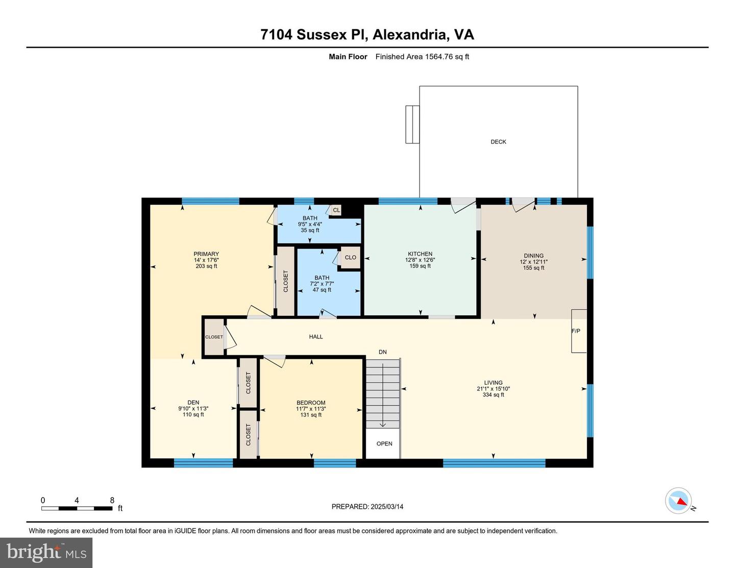 7104 SUSSEX PL, ALEXANDRIA, Virginia 22307, 3 Bedrooms Bedrooms, ,3 BathroomsBathrooms,Residential,For sale,7104 SUSSEX PL,VAFX2241526 MLS # VAFX2241526