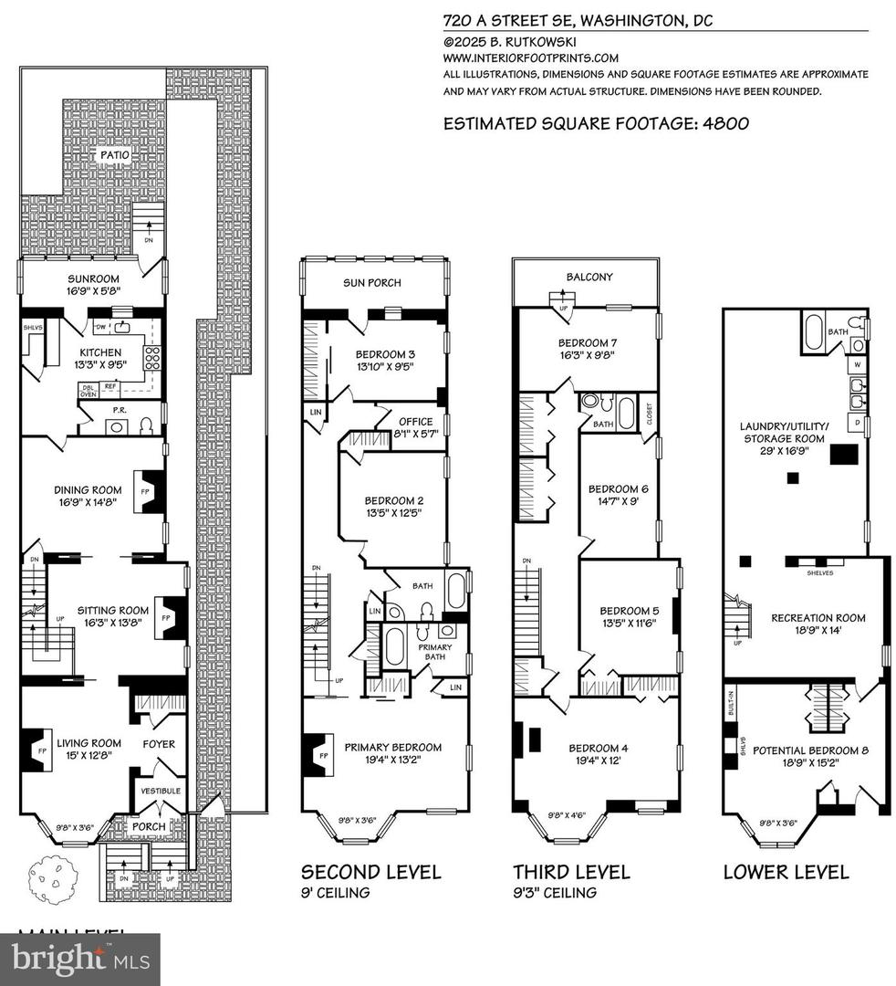 720 A ST SE, WASHINGTON, District Of Columbia 20003, 7 Bedrooms Bedrooms, ,4 BathroomsBathrooms,Residential,For sale,720 A ST SE,DCDC2199636 MLS # DCDC2199636