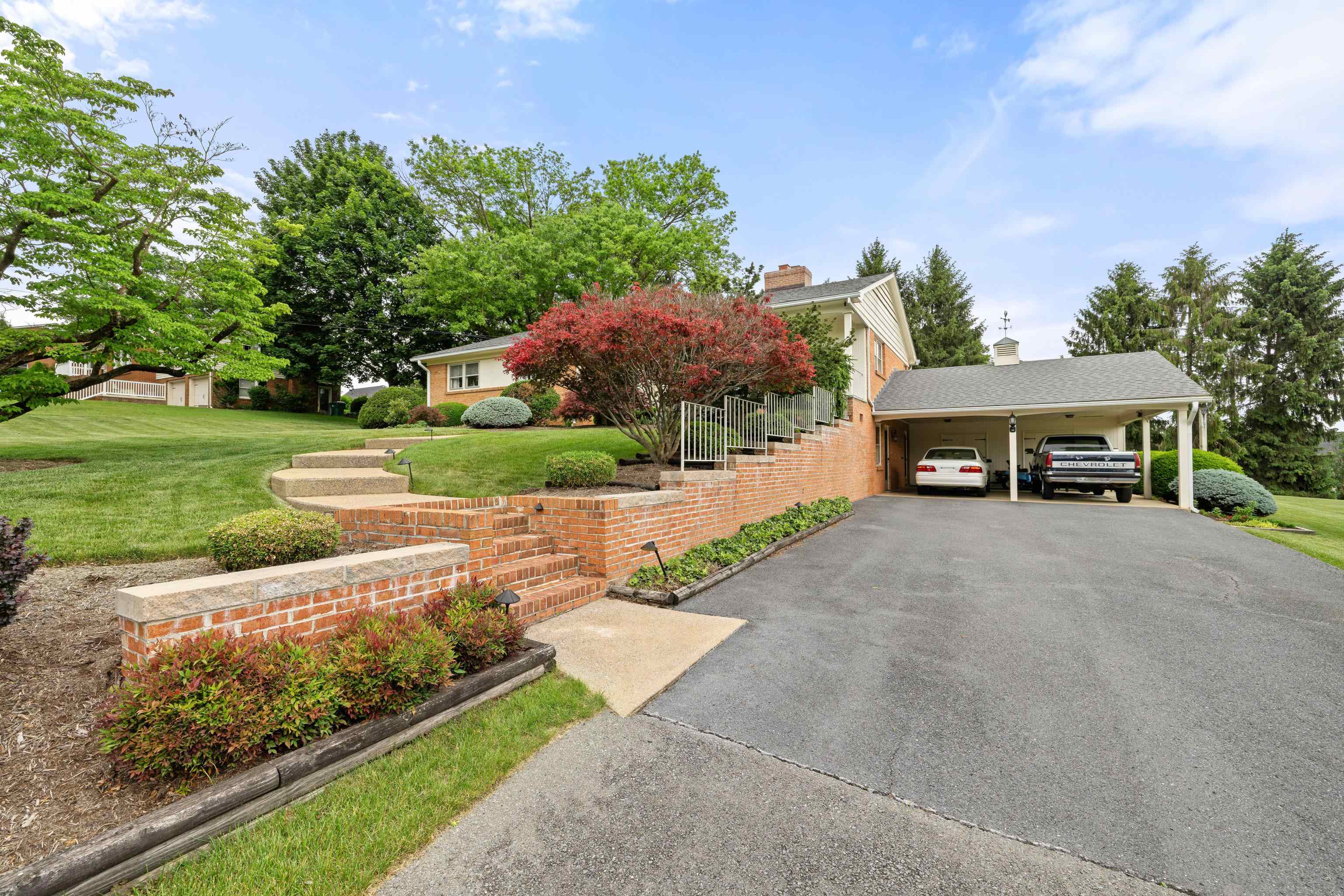 *The carport includes a large storage room.