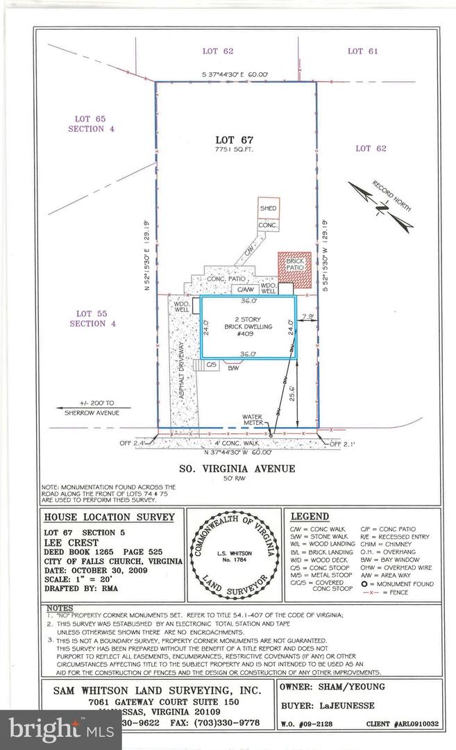 409 S VIRGINIA AVE, FALLS CHURCH, Virginia 22046, ,Land,For sale,409 S VIRGINIA AVE,VAFA2003014 MLS # VAFA2003014