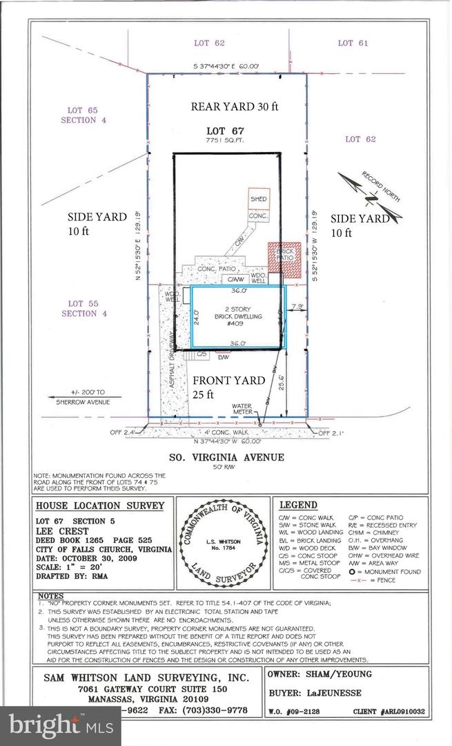 409 S VIRGINIA AVE, FALLS CHURCH, Virginia 22046, ,Land,For sale,409 S VIRGINIA AVE,VAFA2003014 MLS # VAFA2003014