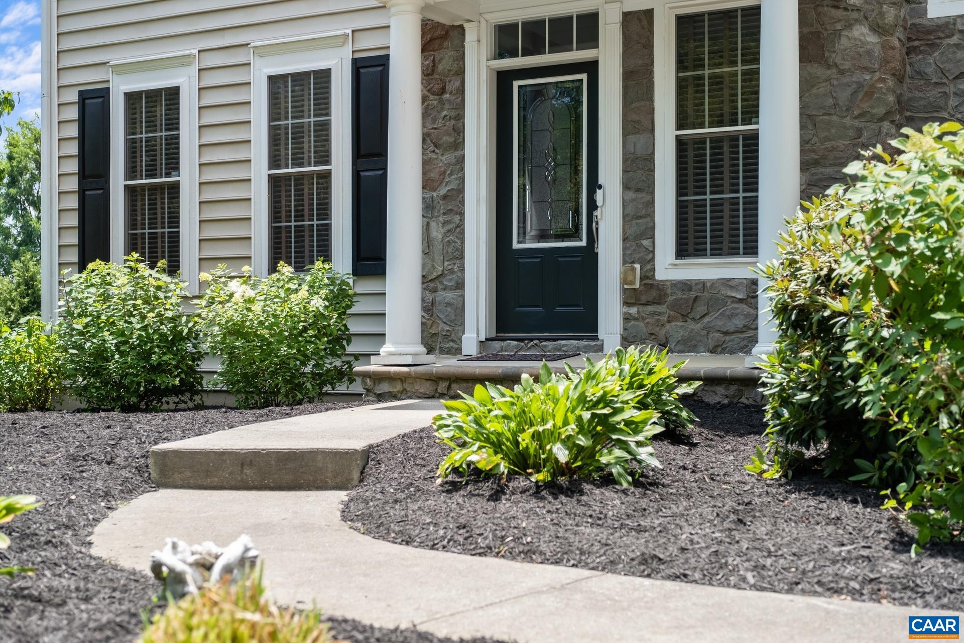 Covered front porch in view.