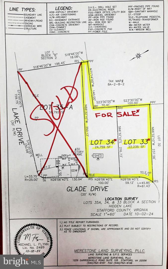 GLADE DRIVE, STAFFORD, Virginia 22554, ,Land,For sale,GLADE DRIVE,VAST2038302 MLS # VAST2038302