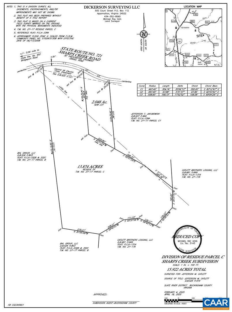 LOT 3 SHARPS CREEK RD, SCOTTSVILLE, Virginia 24590, ,Land,For sale,LOT 3 SHARPS CREEK RD,664952 MLS # 664952