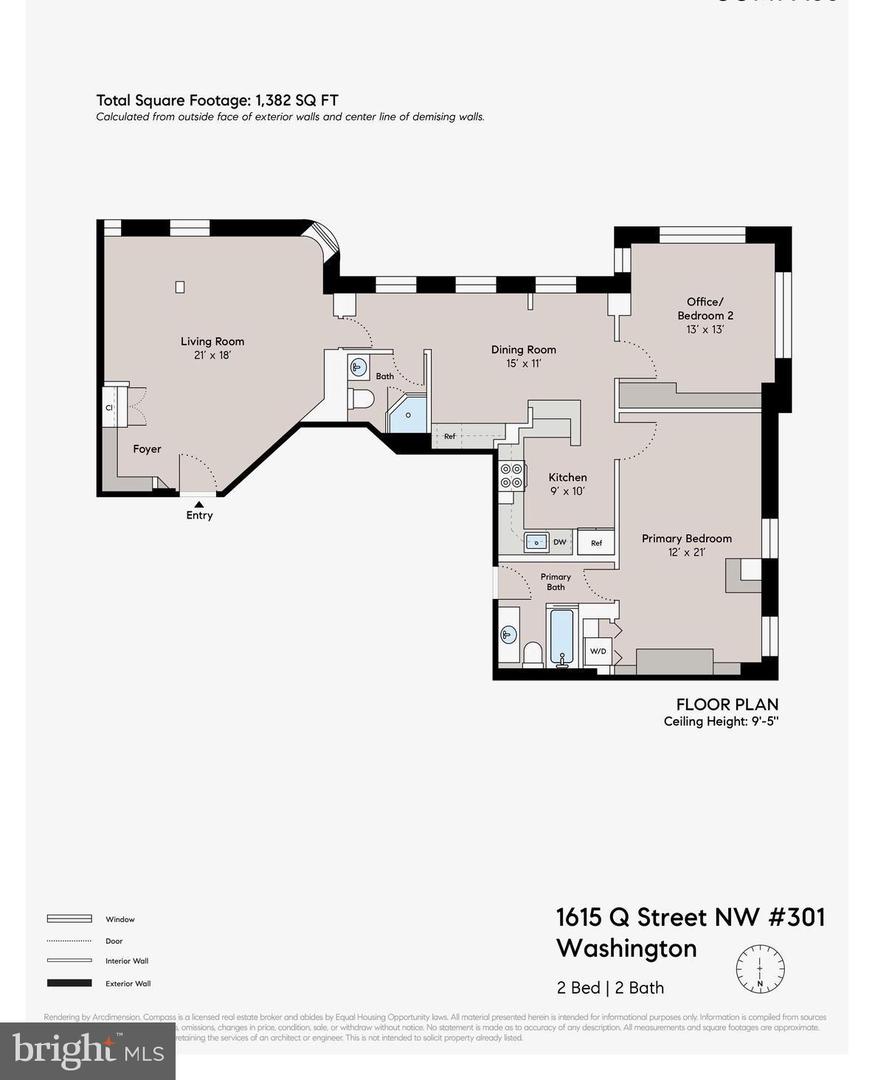 1615 Q ST NW NW #301/303, WASHINGTON, District Of Columbia 20009, 2 Bedrooms Bedrooms, ,2 BathroomsBathrooms,Residential,For sale,1615 Q ST NW NW #301/303,DCDC2202084 MLS # DCDC2202084