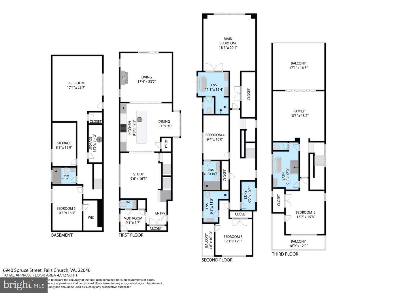 6940 SPRUCE ST, FALLS CHURCH, Virginia 22046, 5 Bedrooms Bedrooms, ,5 BathroomsBathrooms,Residential,For sale,6940 SPRUCE ST,VAFX2242032 MLS # VAFX2242032