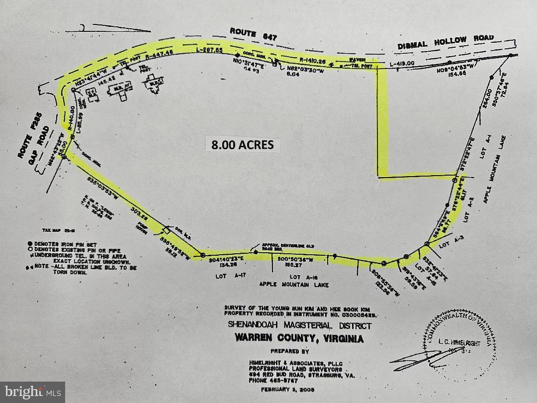 1743 & 1759 DISMAL HOLLOW RD, FRONT ROYAL, Virginia 22630, ,Land,For sale,1743 & 1759 DISMAL HOLLOW RD,VAWR2011290 MLS # VAWR2011290