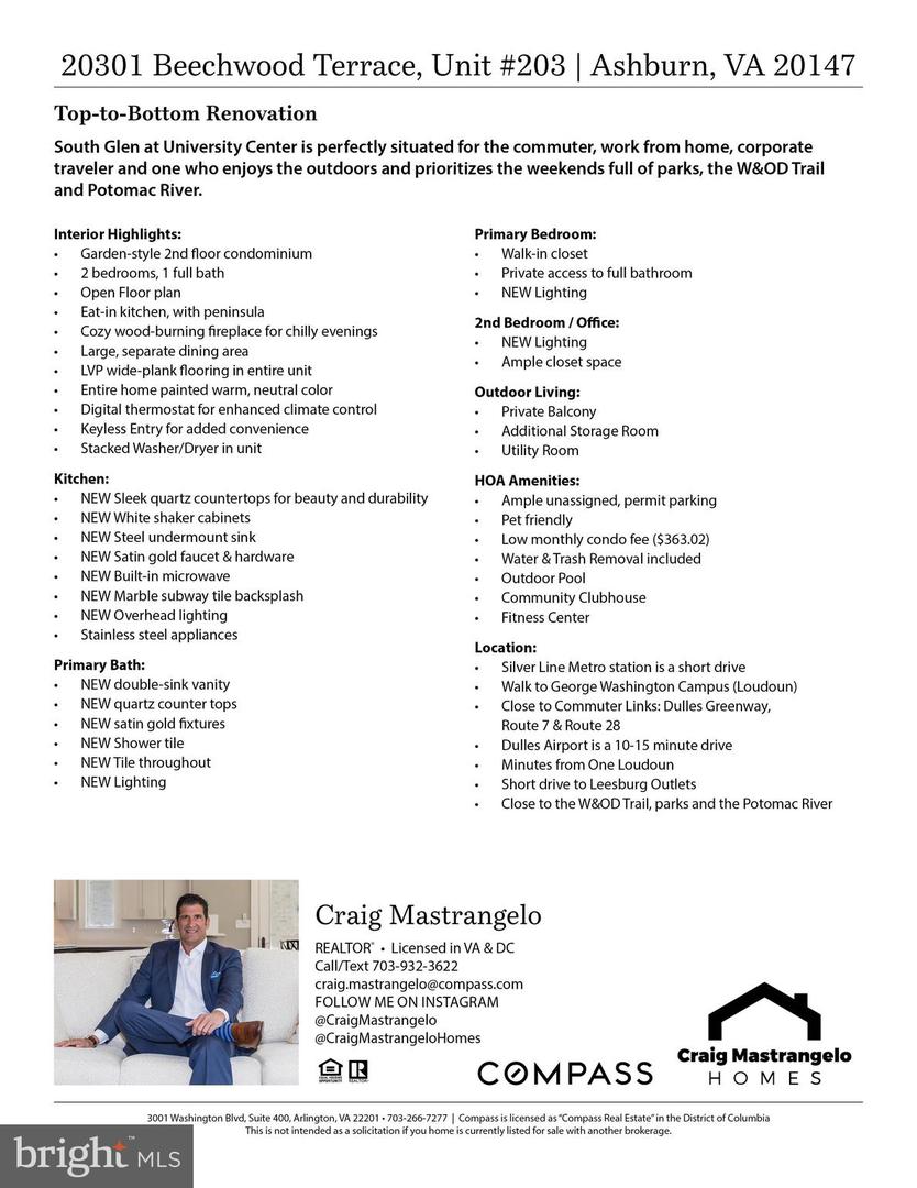 20301 BEECHWOOD TER #203, ASHBURN, Virginia 20147, 2 Bedrooms Bedrooms, ,1 BathroomBathrooms,Residential,For sale,20301 BEECHWOOD TER #203,VALO2095986 MLS # VALO2095986