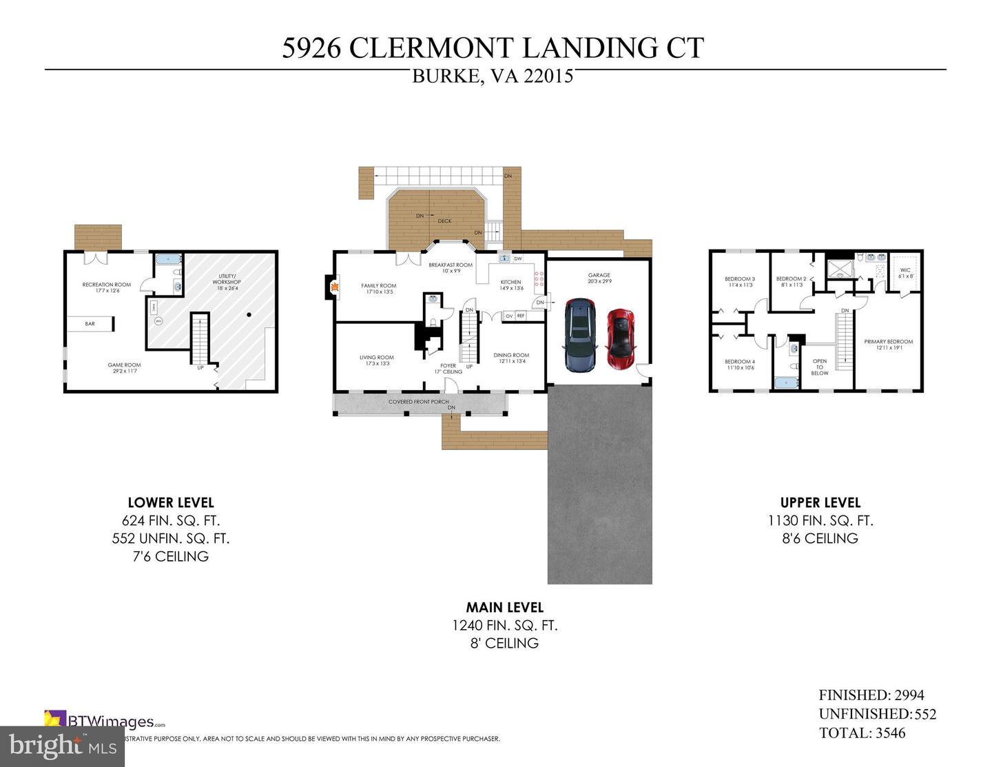 5926 CLERMONT LANDING CT, BURKE, Virginia 22015, 4 Bedrooms Bedrooms, ,3 BathroomsBathrooms,Residential,For sale,5926 CLERMONT LANDING CT,VAFX2242000 MLS # VAFX2242000