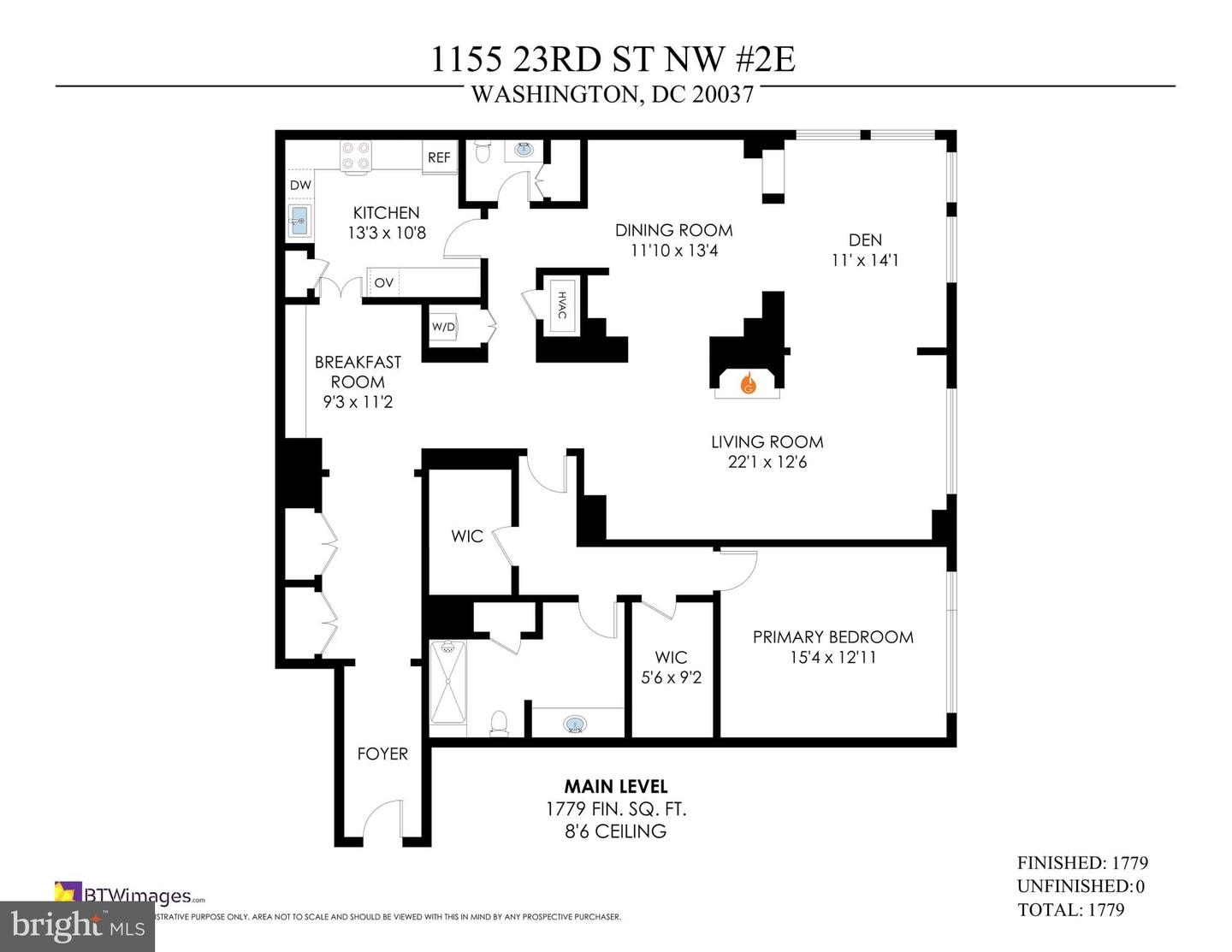 1155 23RD ST NW #2E, WASHINGTON, District Of Columbia 20037, 1 Bedroom Bedrooms, ,1 BathroomBathrooms,Residential,For sale,1155 23RD ST NW #2E,DCDC2200936 MLS # DCDC2200936