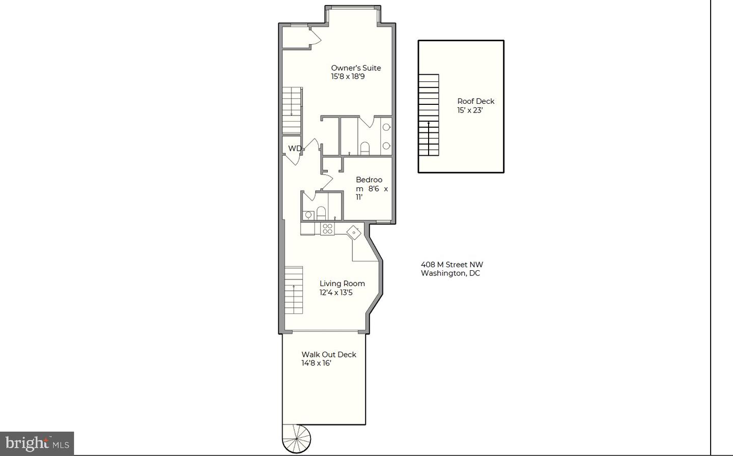 408 M ST NW #4, WASHINGTON, District Of Columbia 20001, 2 Bedrooms Bedrooms, ,2 BathroomsBathrooms,Residential,For sale,408 M ST NW #4,DCDC2201674 MLS # DCDC2201674